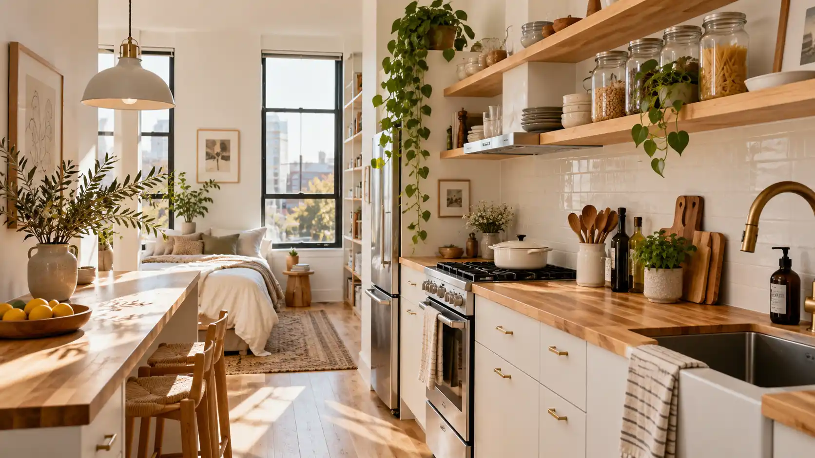 How to Organize a Small Kitchen With No Pantry: 7 Rental-Friendly Hacks